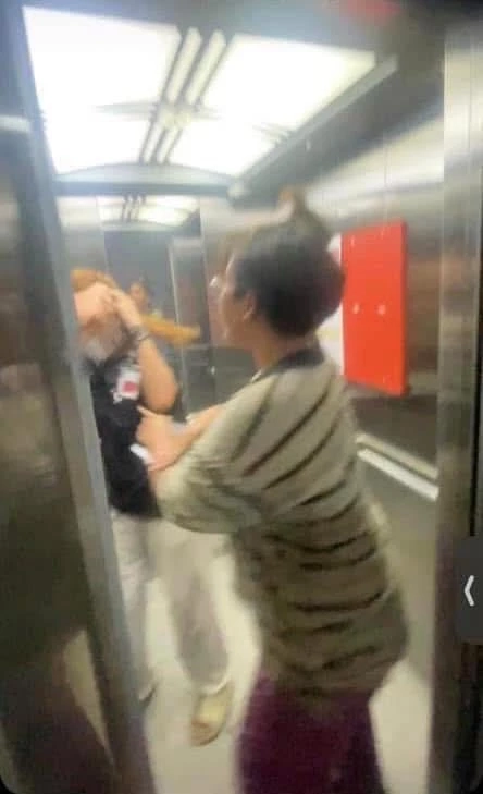 คลิปตบน้องเตต้าในลิฟต์