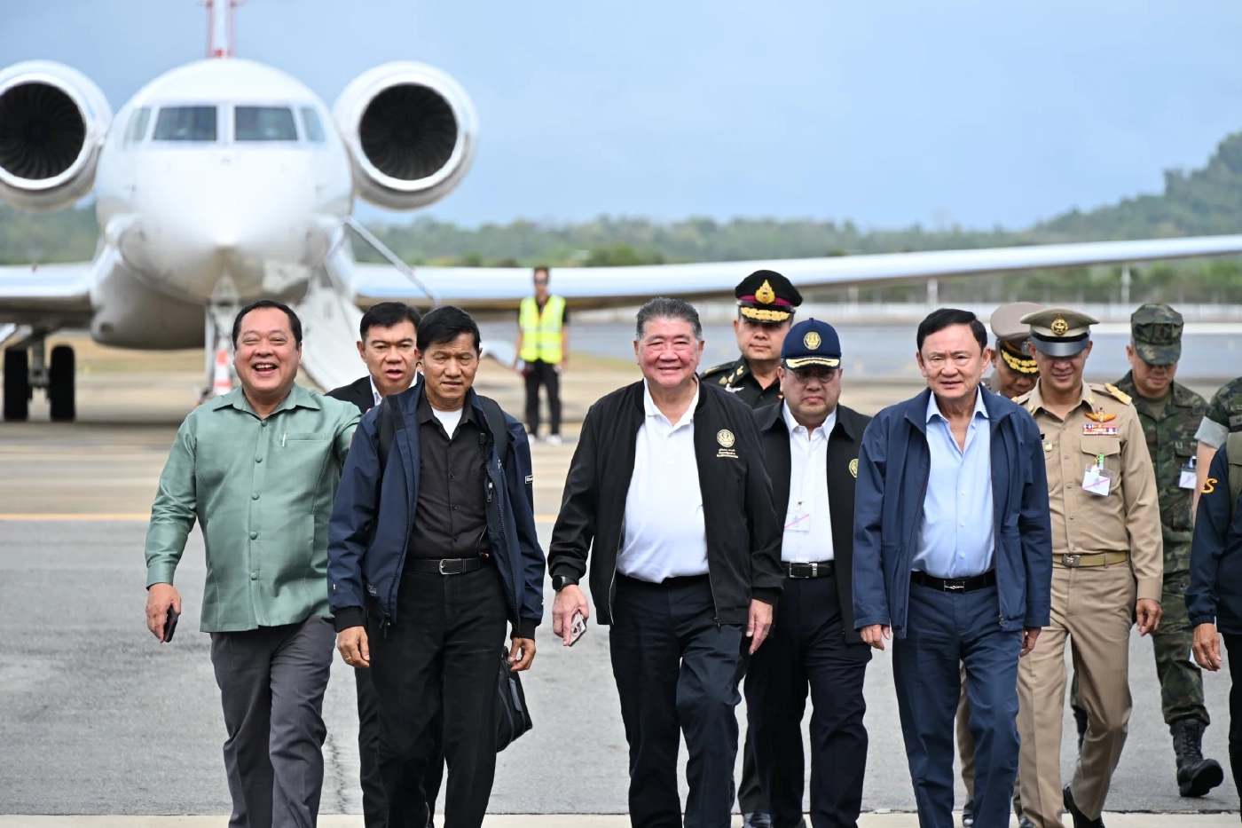 ทักษิณ ชินวัตร อดีตนายกฯ และที่ปรึกษาประธานอาเซียน และคณะเดินทางลงพื้นที่สามจังหวัดชายแดนภาคใต้