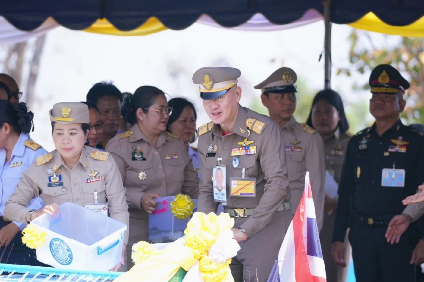 องคมนตรี ติดตามและขับเคลื่อนโครงการฝายห้วยจันลัน 2 อันเนื่องมาจากพระราชดำริ