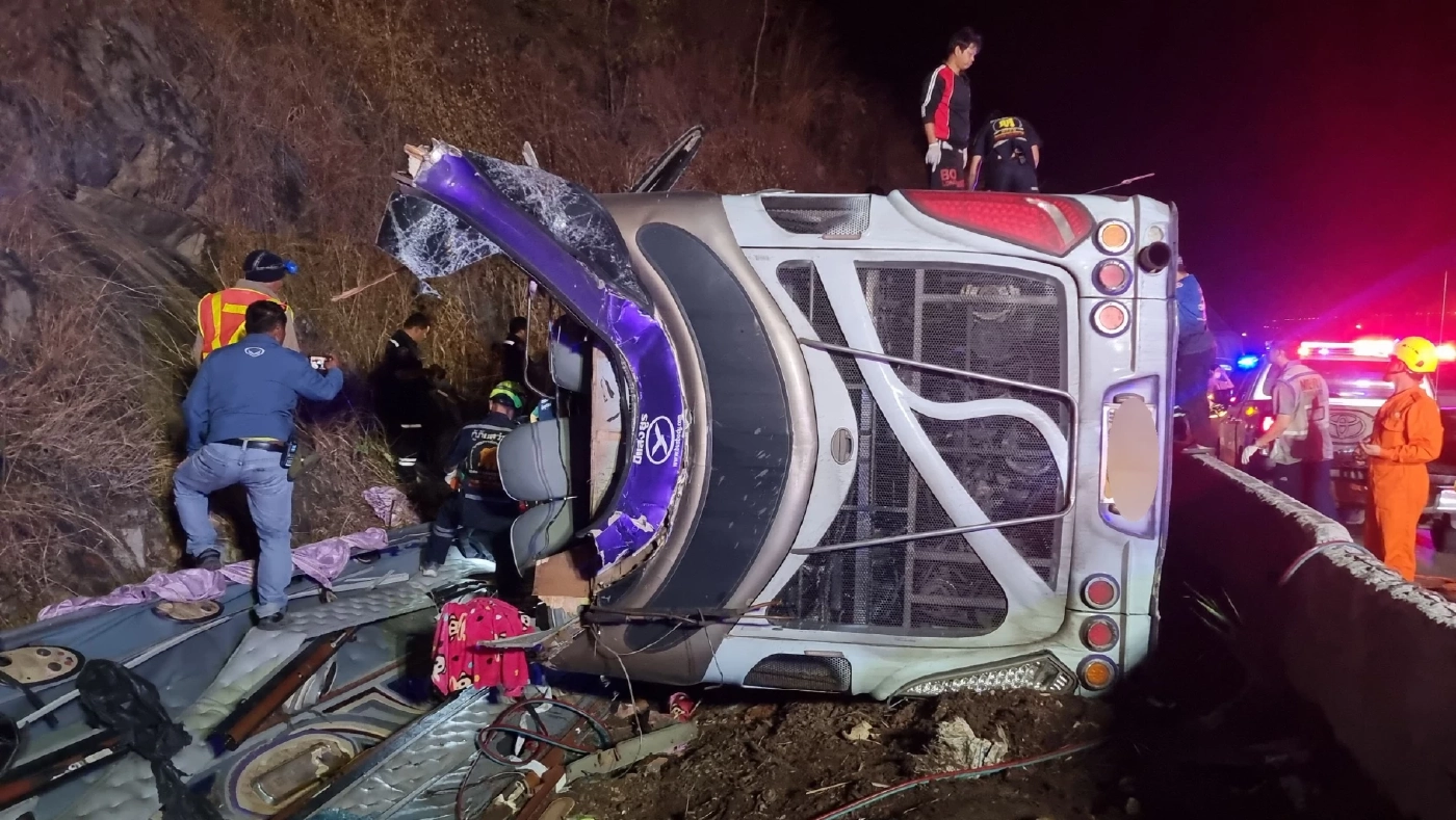 ผลออกแล้ว ความเร็วสุดท้าย "รถทัวร์มรณะ" แหกโค้ง 18 ศพ วิ่งมาเท่าไร