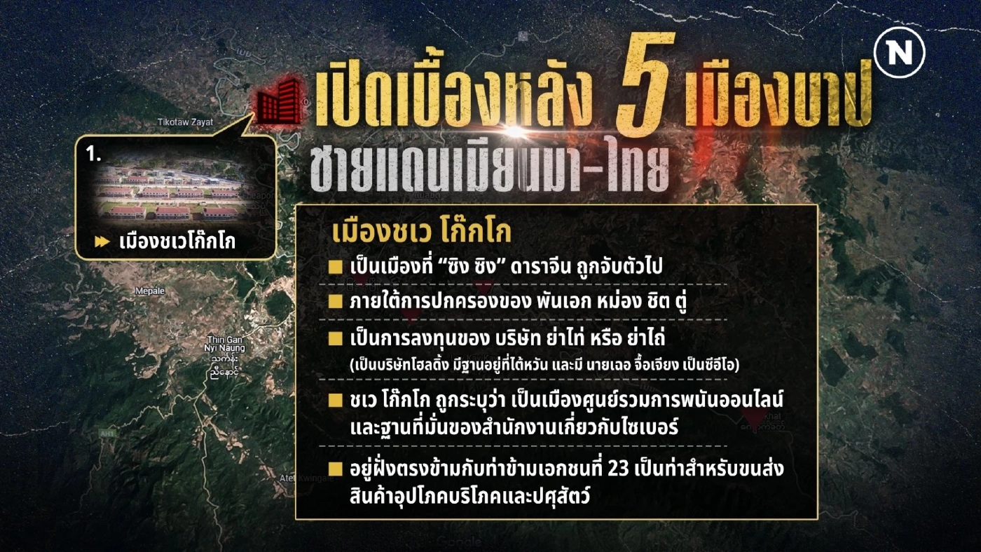 เปิดเบื้องหลัง 5 เมืองบาปชายแดนเมียนมา-ไทย