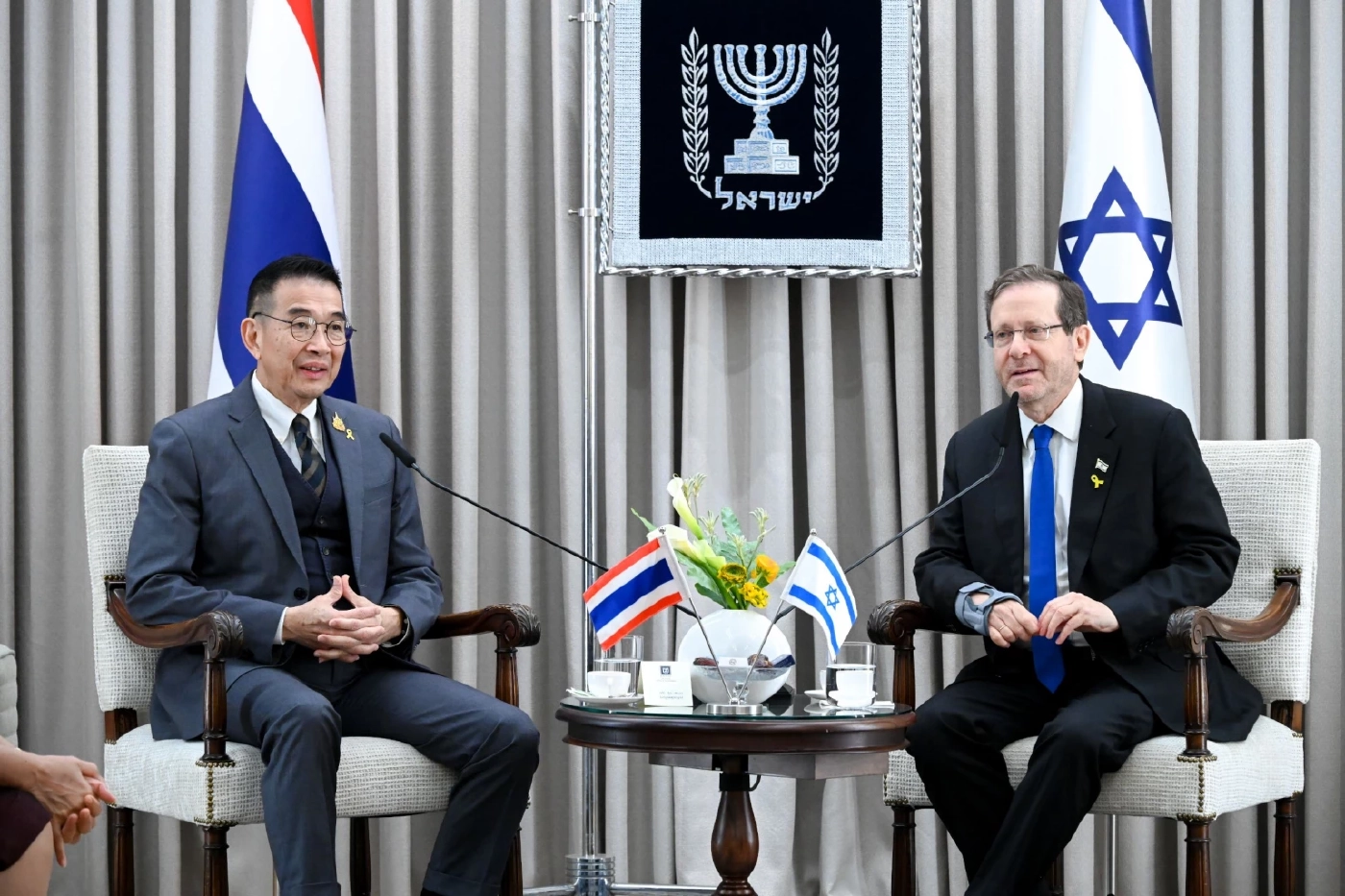 รมว.กต.เข้าพบประธานาธิบดีอิสราเอล ขอช่วยตัวประกันไทยอีก 1 คน