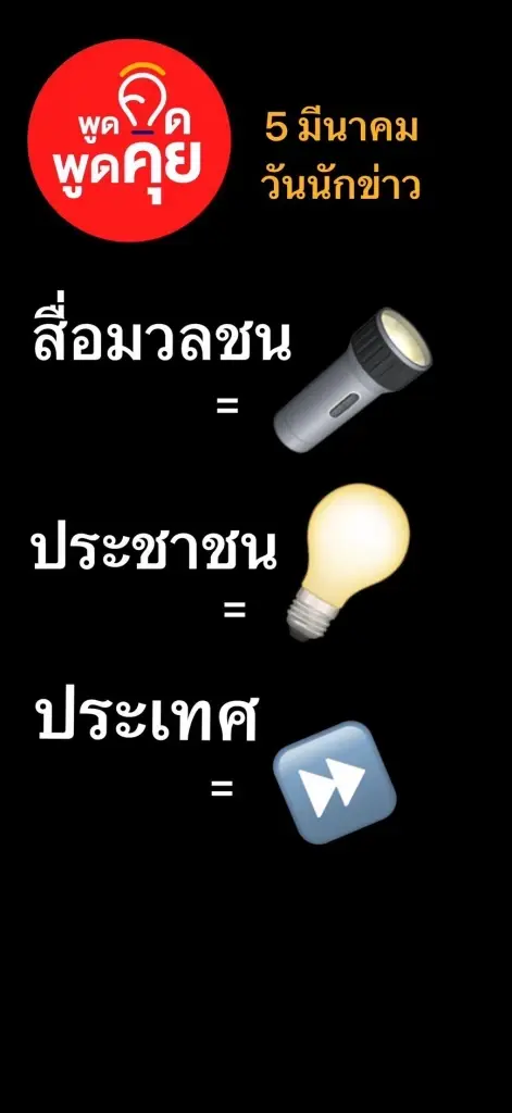 กลุ่ม "สวัสดีคนไทย" หนุนบทบาทสื่อสะท้อน "ต้นตอวิกฤตชาติ"