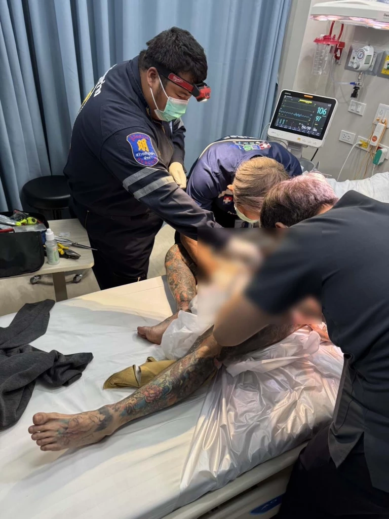 กู้ภัย รุดช่วยหนุ่มใหญ่ สวมแหวนรัดโคน “จ้าวโลก” จนอักเสบหวิดขาด