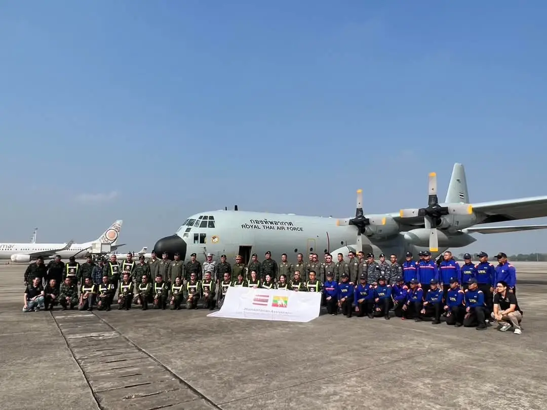 ชุดเฉพาะกิจไทยถึงเมียนมา-พร้อมช่วยมนุษยธรรมแผ่นดินไหว