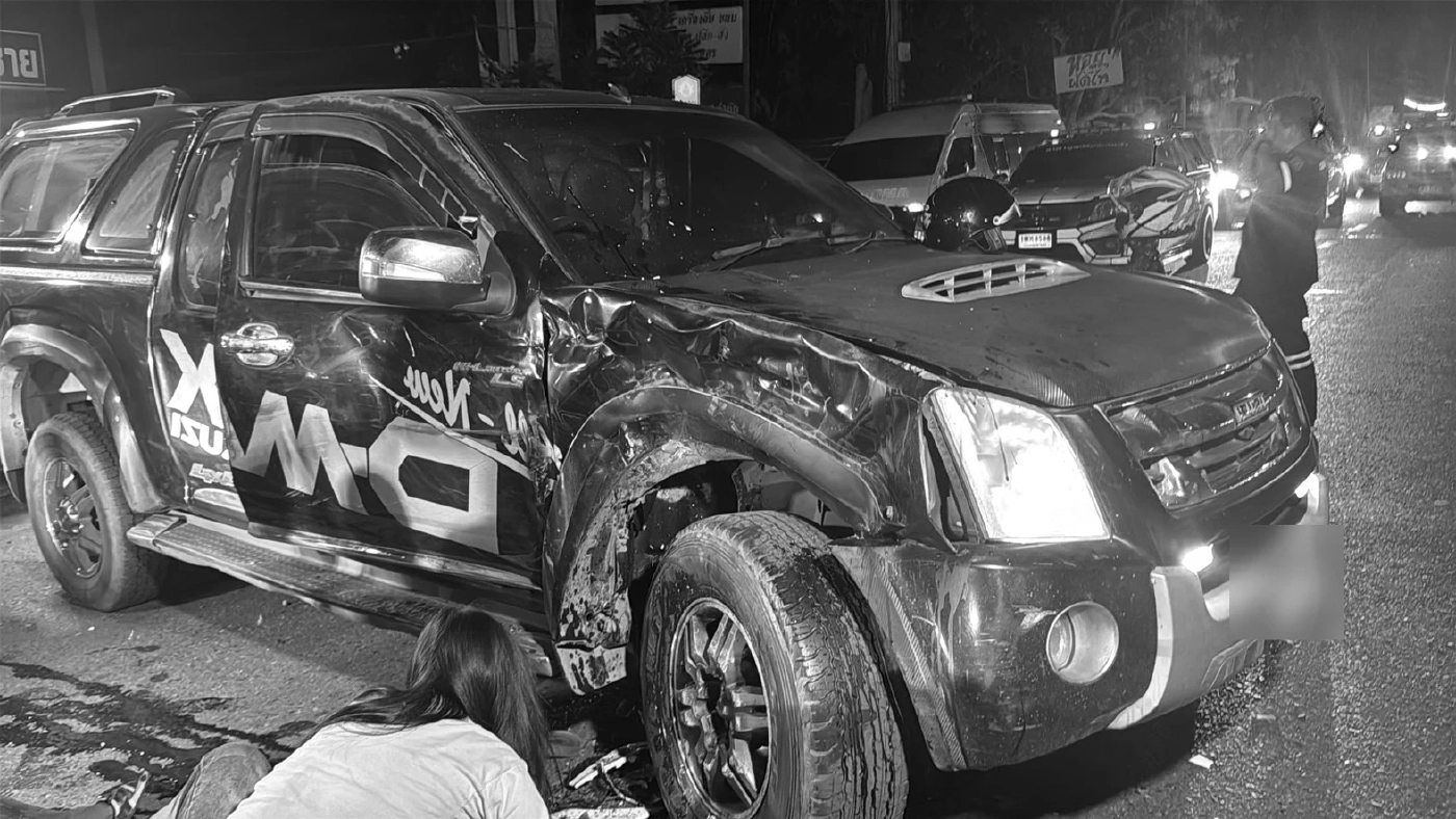 สาวเข่าทรุดรอแฟนหนุ่มกลับบ้าน รู้อีกทีถูกกระบะเมาขับชนดับ