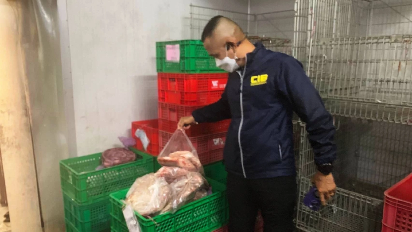 อ้วกแทบพุ่ง! "กวาดล้างหมูเถื่อน" กลางตลาดไท ยึดซากหมูเน่า 5 ตัน