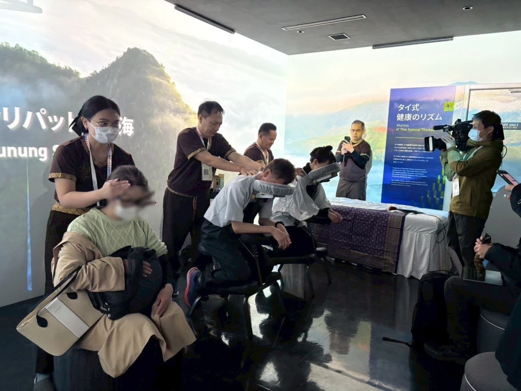 บรรยากาศการจัดงานภายในไทยพาวิลเลี่ยน ในงาน เอ็กซโป  2025 ที่โอซากา ประเทศญี่ปุ่น