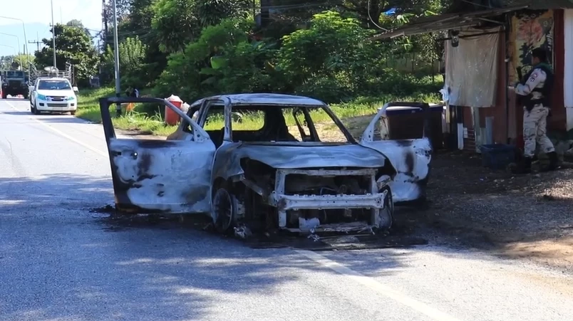 สุดโหด! คนร้ายดักยิง-เผา อส.บันนังสตา อุกอาจ ห่างฐานแค่ 300 เมตร