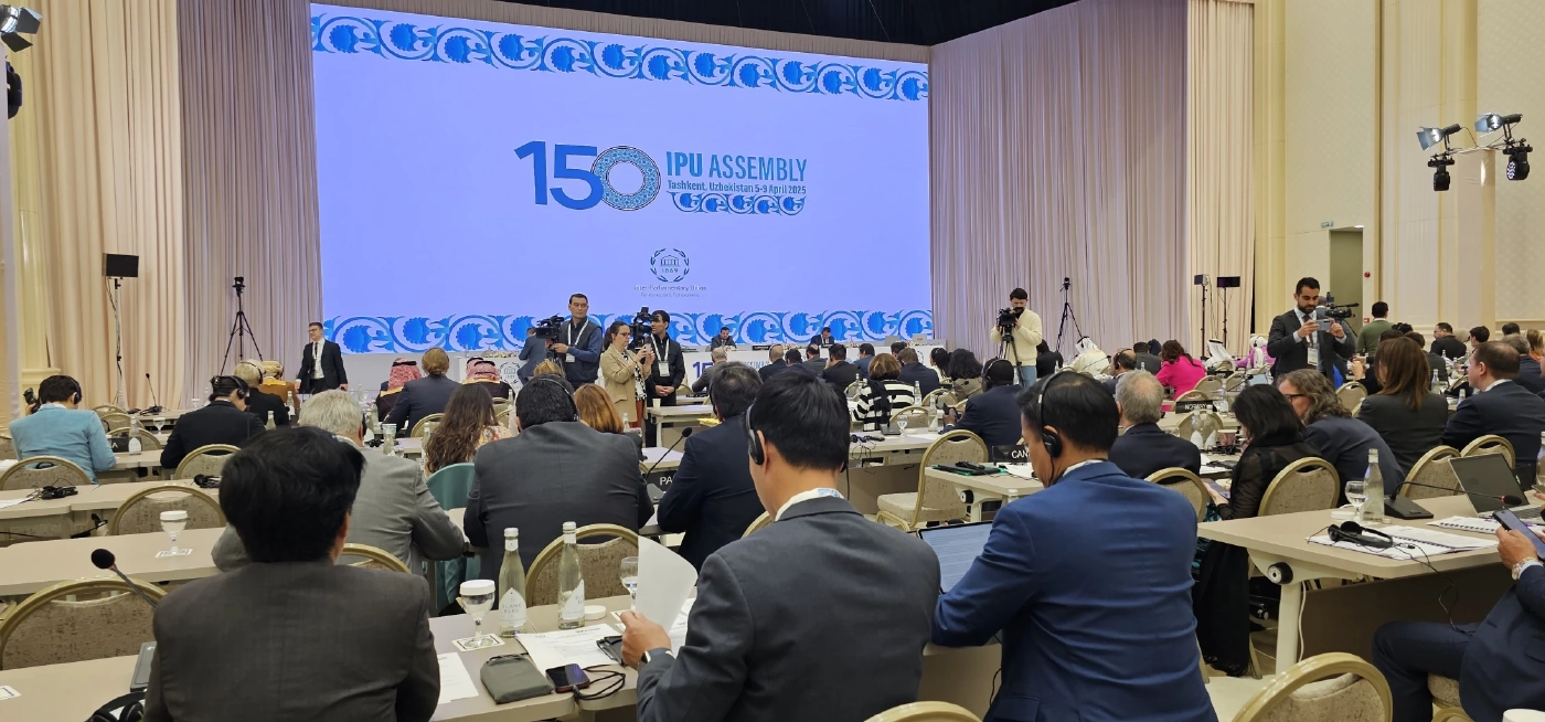 "เท้ง" กล่าวถ้อยแถลงสมัชชาฯรัฐสภาหาทางออก 2 รัฐปาเลสไตน์