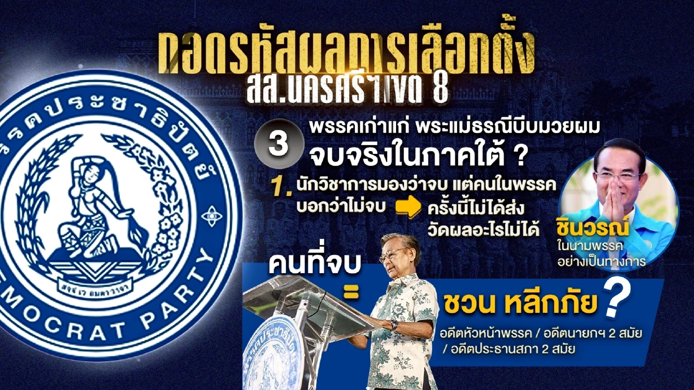 เอฟเฟคผลเลือกตั้งซ่อม นครศรีธรรมราช ส่งผล 5 นัยยะ – 3 อาฟเตอร์ช็อก