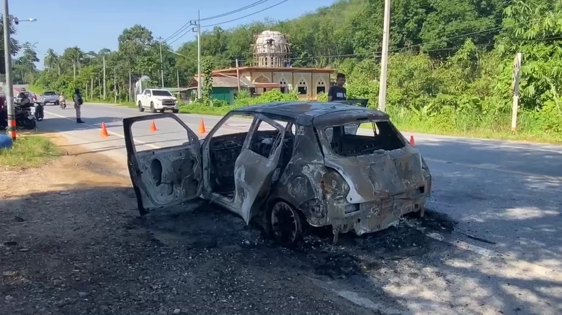 สุดโหด! คนร้ายดักยิง-เผา อส.บันนังสตา อุกอาจ ห่างฐานแค่ 300 เมตร