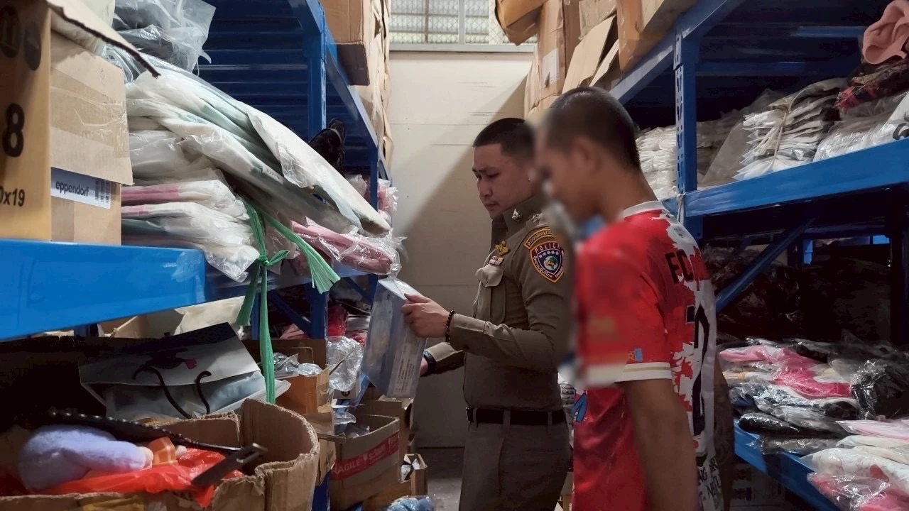 ไล่บี้ "จีนเทา" บุกค้น 5 โกดัง ยึด "เครื่องสำอาง-น้ำหอมแบรนด์ดังปลอม"