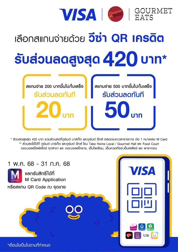 วีซ่าผนึกธนาคาร ขยายบริการ “สแกนจ่ายด้วย วีซ่า คิวอาร์ เครดิต”