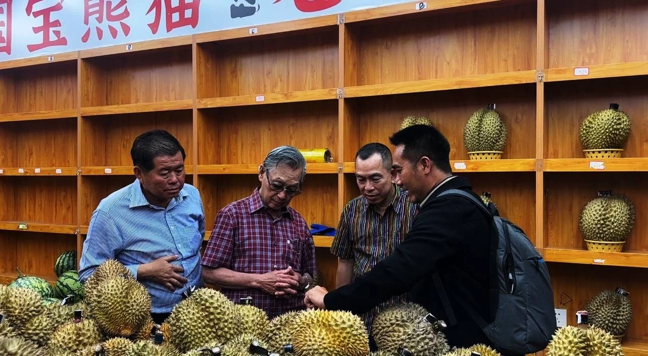 "ชวน–นิพนธ์" ลุย "ตลาดทุเรียนไทย" ในเฉิงตู ขยายโอกาส "ตลาดผลไม้ไทย"