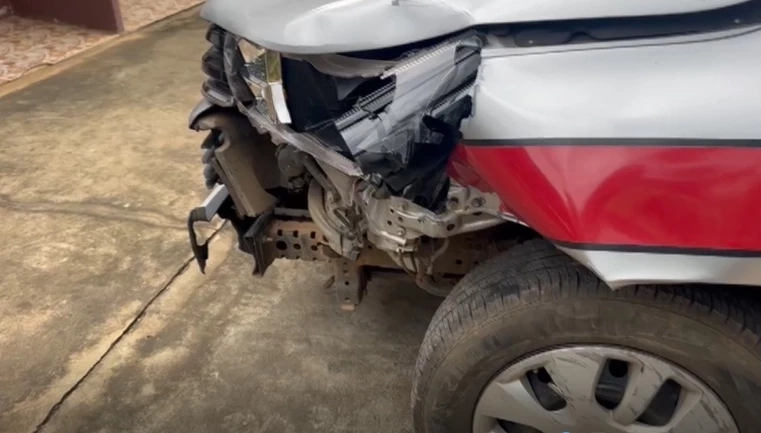 ช็อก! ร.ต.อ.เมาซิ่ง รถตราโล่ชนรถจยย.พ่วงข้างหญิง 48 เจ็บ (คลิป)