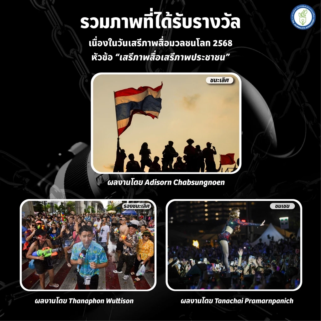 "เนชั่น" คว้า 2 รางวัล ประกวดภาพ-คลิป "วันเสรีภาพสื่อมวลชนโลก 2568"