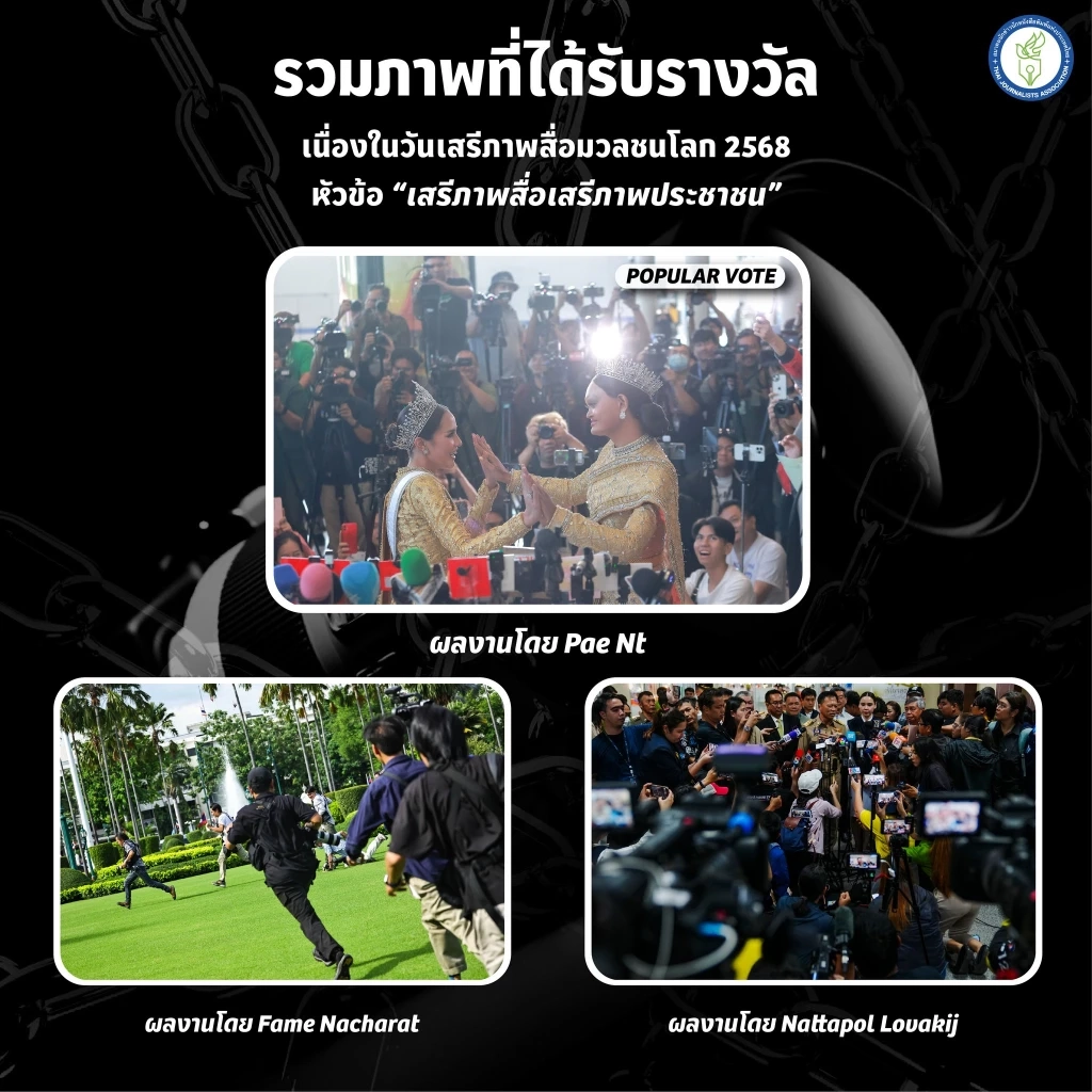 "เนชั่น" คว้า 2 รางวัล ประกวดภาพ-คลิป "วันเสรีภาพสื่อมวลชนโลก 2568"