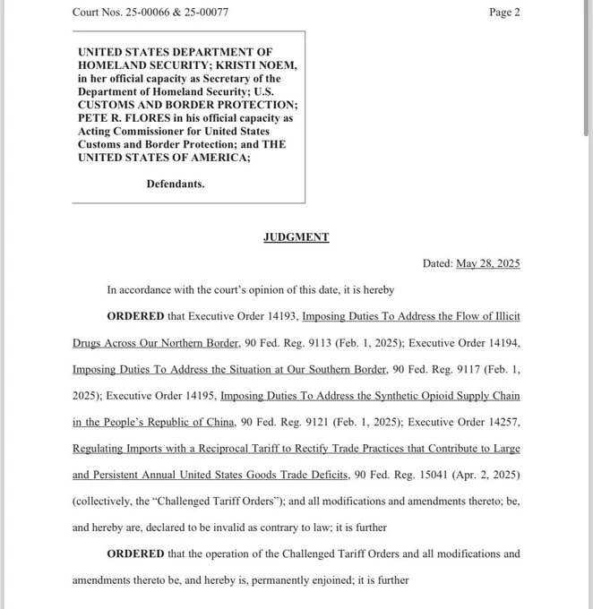 ศาลการค้าสหรัฐฯ เบรกภาษี "อารมณ์ชั่ววูบ" ของ "ทรัมป์"!