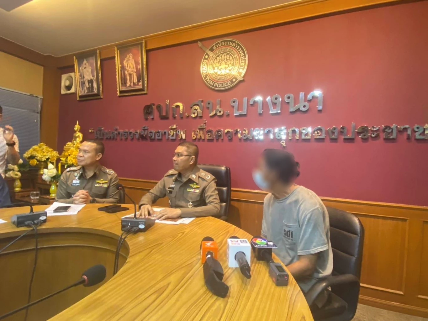 นายชลัด ผู้ต้องหาปาก้อนปูนใส่รถยนต์บนถนนบางนา-ตราด