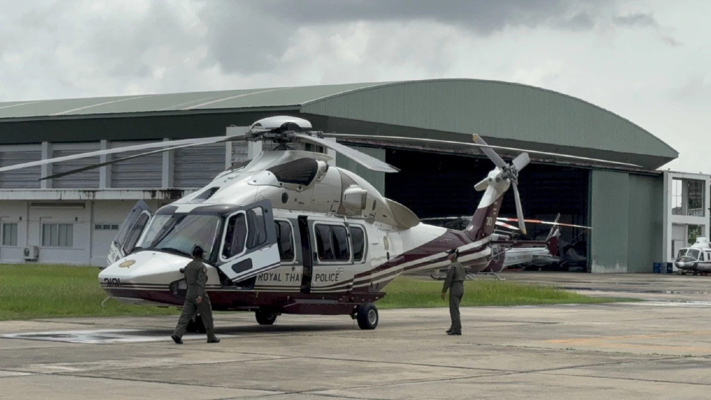 ผบ.ตร.ลองเอง นั่ง ฮ.ตำรวจ บินเมืองกาญจน์ หลังสั่งระงับใช้ทั้งหมด