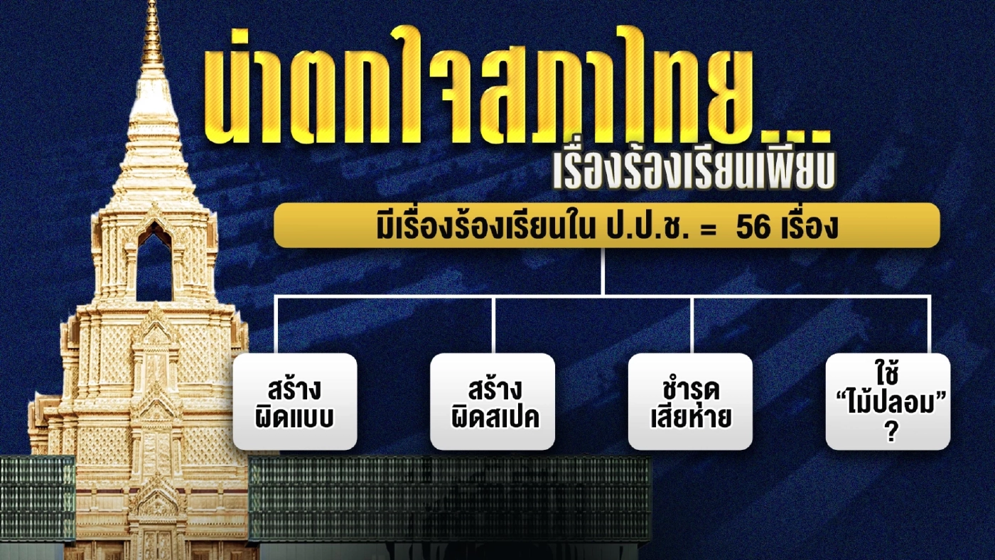 ข้อพิรุธ รัฐสภาไทย งบ 2 หมื่นล้าน ใช้งาน 5 ปี ของบซ่อมแซมพันล้าน