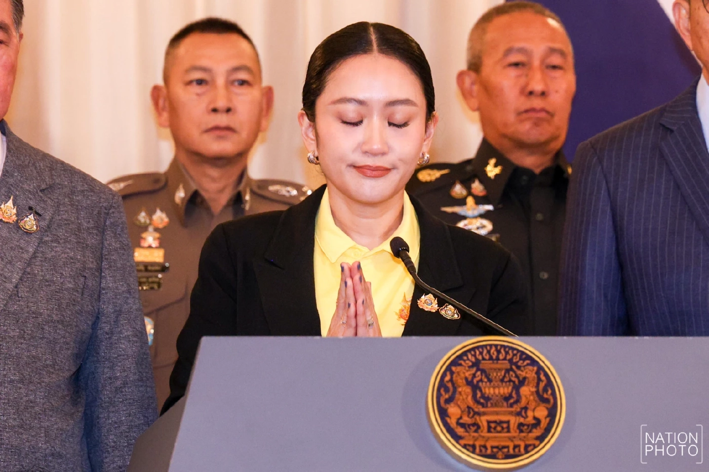 "นายกฯอิ๊งค์" น้ำตาคลอ แถลง "ขออภัย คนไทย" ปม "คลิปเสียงคุย ฮุนเซน"