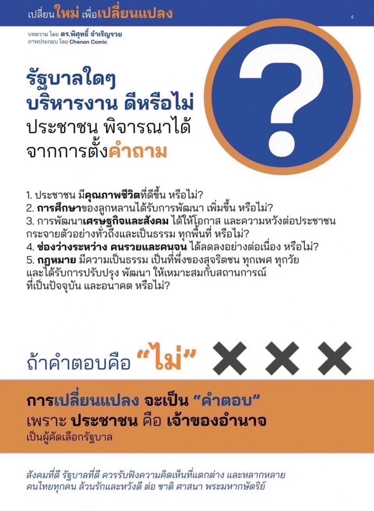 ครบรอบ 93 ปี ปชต.ไทย กลุ่มสวัสดีคนไทย แนะเปลี่ยนตัวนายกฯ