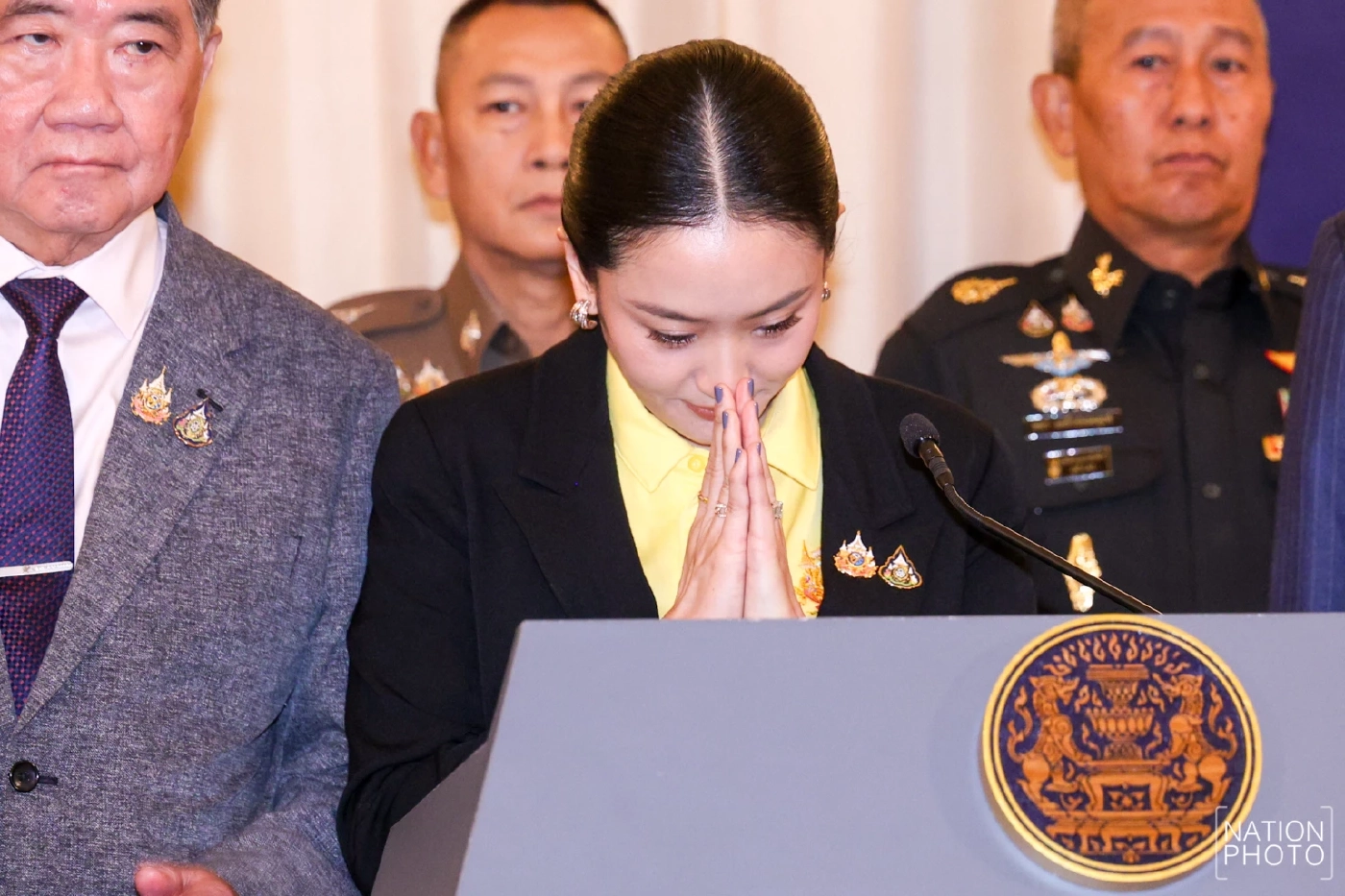 "นายกฯอิ๊งค์" น้ำตาคลอ แถลง "ขออภัย คนไทย" ปม "คลิปเสียงคุย ฮุนเซน"