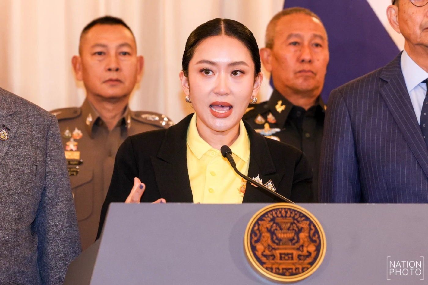 "นายกฯอิ๊งค์" น้ำตาคลอ แถลง "ขออภัย คนไทย" ปม "คลิปเสียงคุย ฮุนเซน"