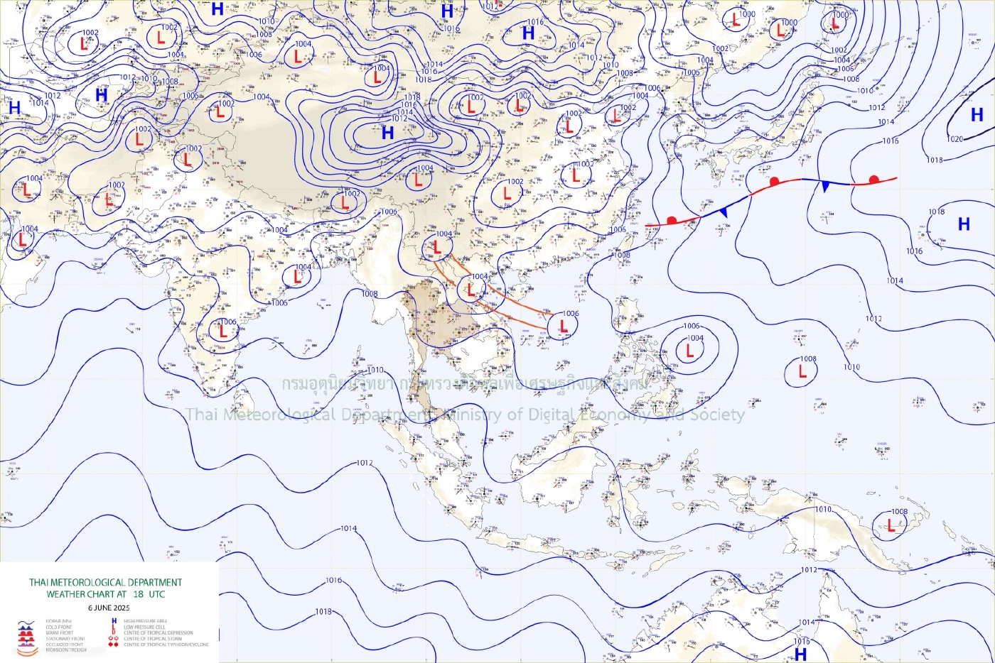 อุตุเตือนฝนตกหนัก มรสุมกำลังแรงถล่มไทย วันนี้รับเต็มๆ 43 จังหวัด