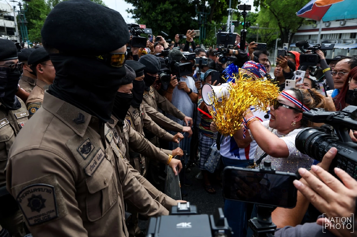 แฟ้มภาพ เมื่อวันที่ 17 มิ.ย.68 เครือข่ายมวลชน ชุมนุมเรียกร้องหน้าทำเนียบรัฐบาล ขอให้นายกฯลาออก 