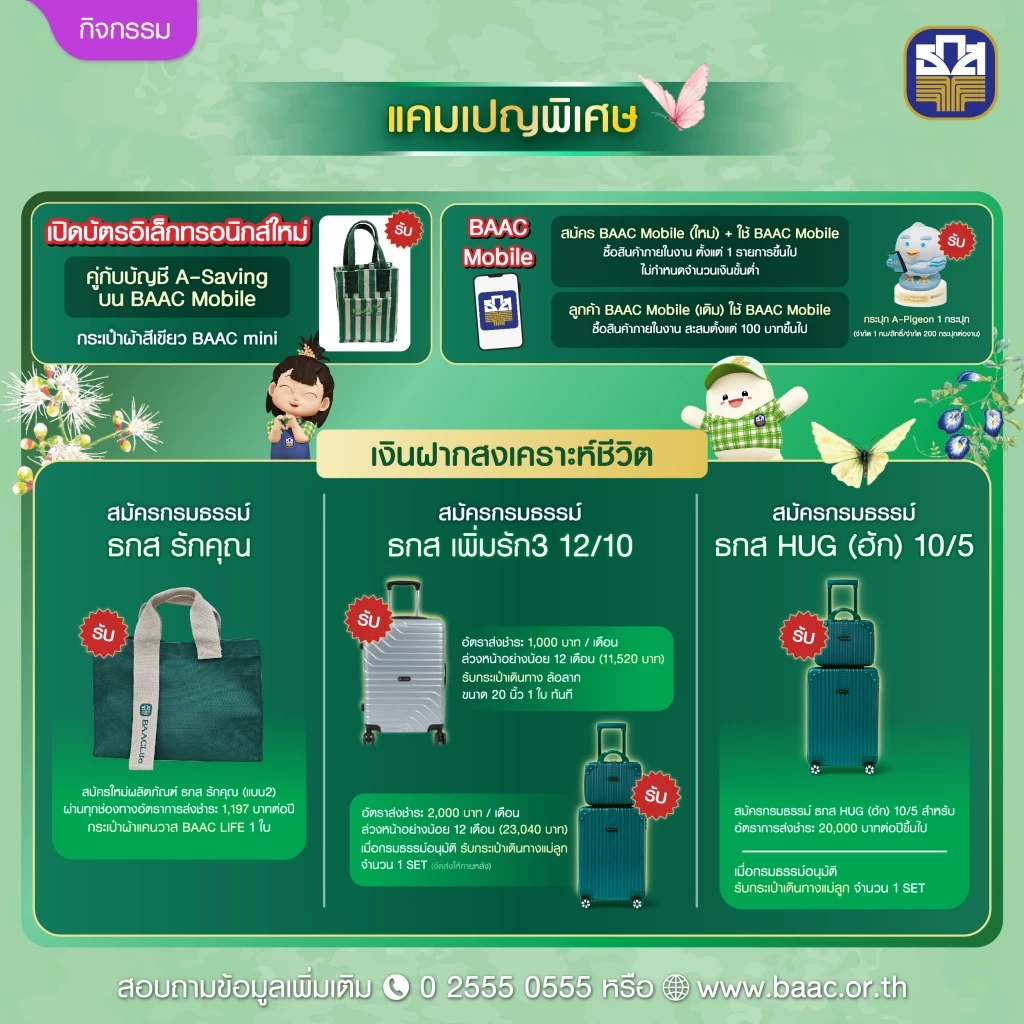 ธ.ก.ส. เปิดตัวเงินฝากแก้วมรกต Thailand Smart Money ระยอง ครั้งที่ 8