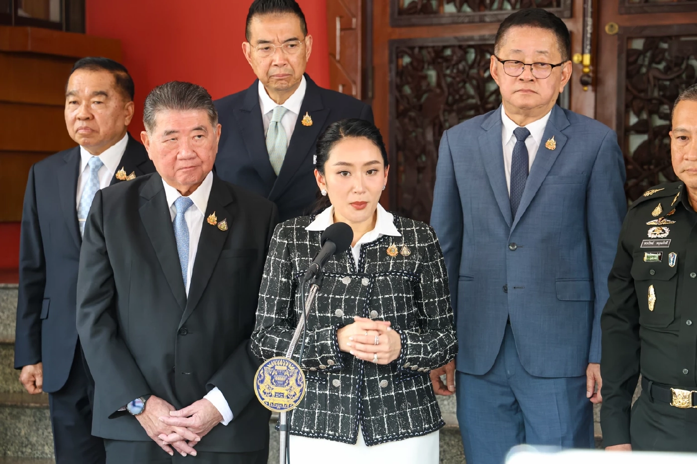 นายภูมิธรรม - น.ส.แพทองธาร- นายประเสริฐ