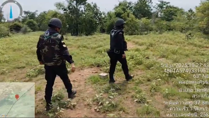 ทหารกัมพูชาขุด "คูเลต" ชายแดนสระแก้ว กองกำลังบูรพาแจงภาพเก่า