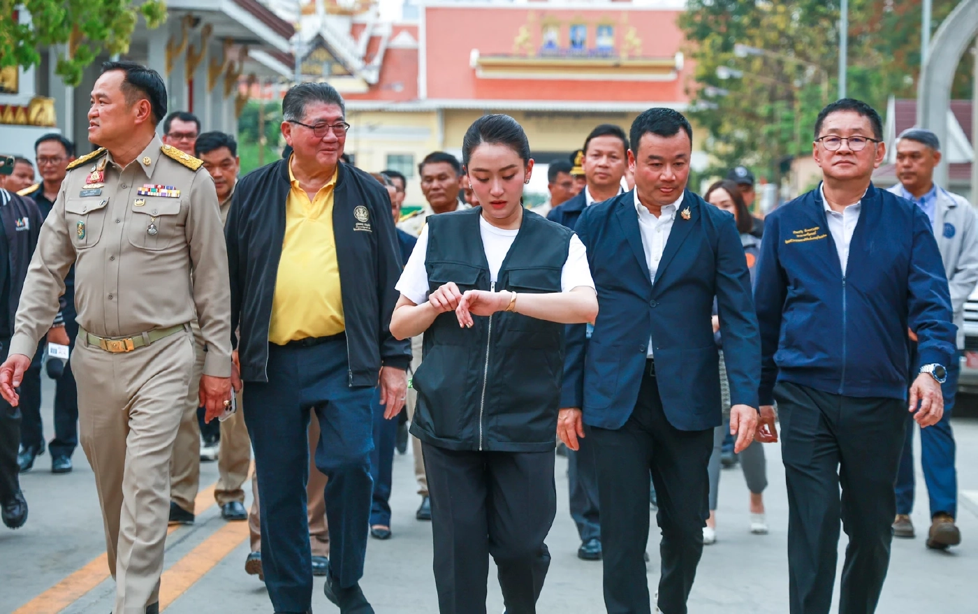 น.ส.แพทองธาร ลงพื้นทีอรัญประเทศเมื่อเดือน ก.พ.68