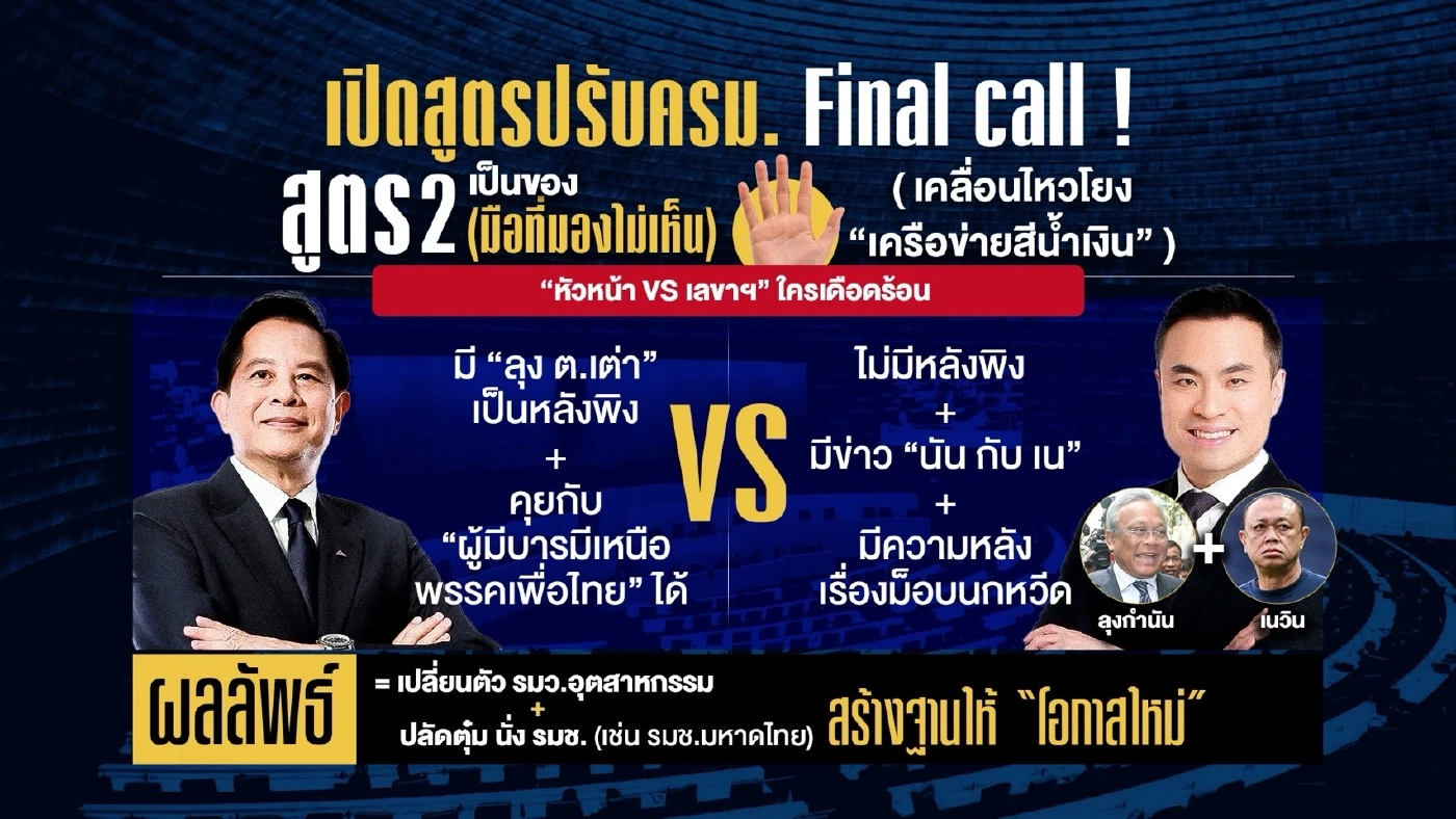 เปิดสูตร "ปรับ ครม." รอ "โอกาสใหม่"