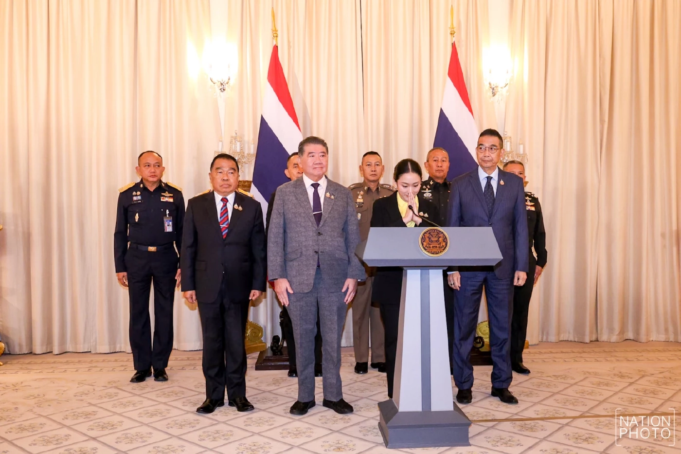 "นายกฯอิ๊งค์" น้ำตาคลอ แถลง "ขออภัย คนไทย" ปม "คลิปเสียงคุย ฮุนเซน"