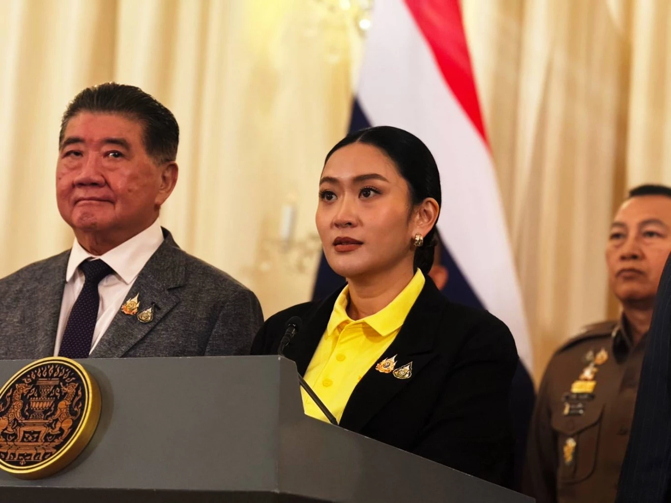 "นายกฯอิ๊งค์" น้ำตาคลอ แถลง "ขออภัย คนไทย" ปม "คลิปเสียงคุย ฮุนเซน"