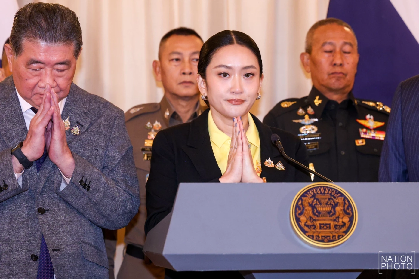 "นายกฯอิ๊งค์" น้ำตาคลอ แถลง "ขออภัย คนไทย" ปม "คลิปเสียงคุย ฮุนเซน"