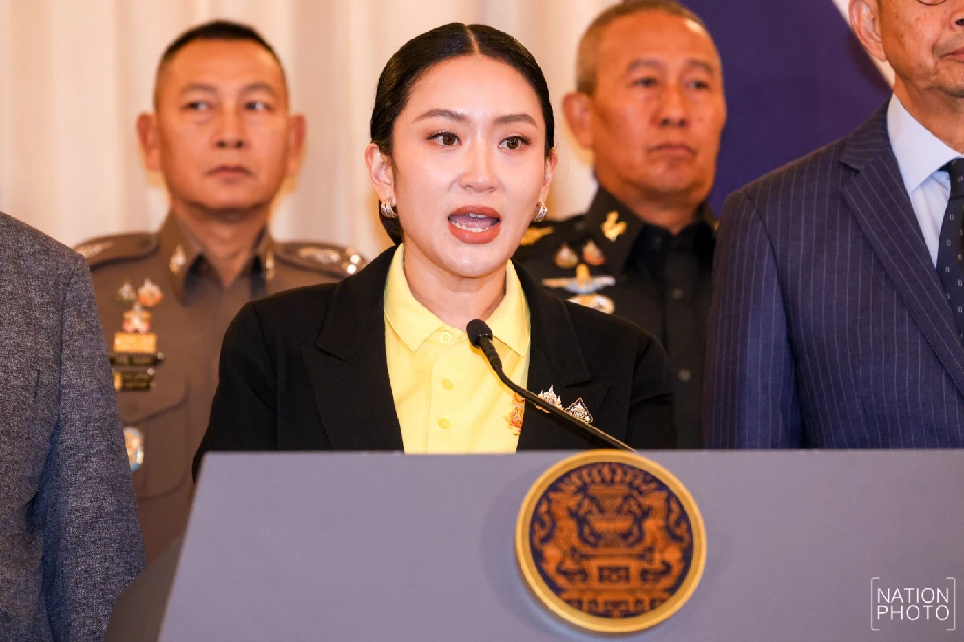 "นายกฯอิ๊งค์" น้ำตาคลอ แถลง "ขออภัย คนไทย" ปม "คลิปเสียงคุย ฮุนเซน"