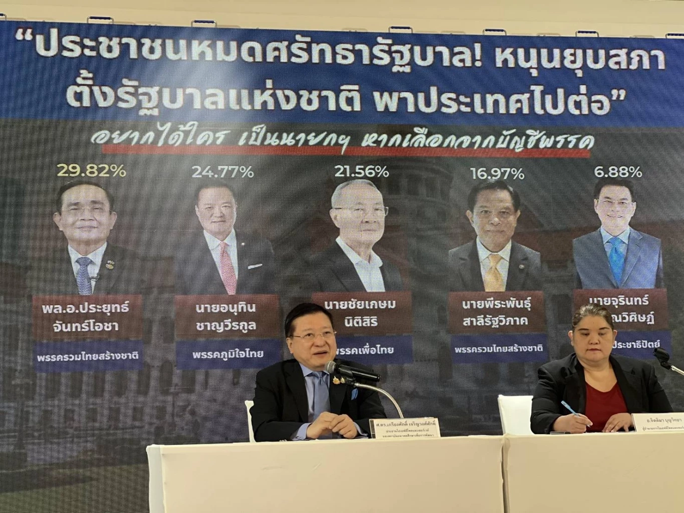 \"ไอเอฟดีโพล\" ชี้ \"ประชาชนหมดศรัทธารัฐบาล\" หนุน \"ยุบสภาตั้งรัฐบาลแห่งชาติ\"