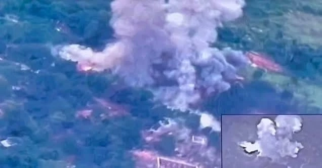 ภาพการปฏิบัติการทิ้งไข่ของเครื่องบิน F-16 เมื่อวันที่ 24 ก.ค.68