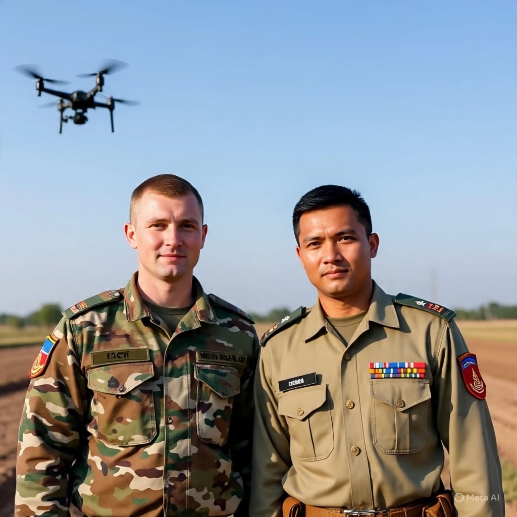 เร่งตรวจสอบ โซเชียลแชร์ ทหารรับจ้างรัสเซียช่วยบินโดรนถล่มไทย