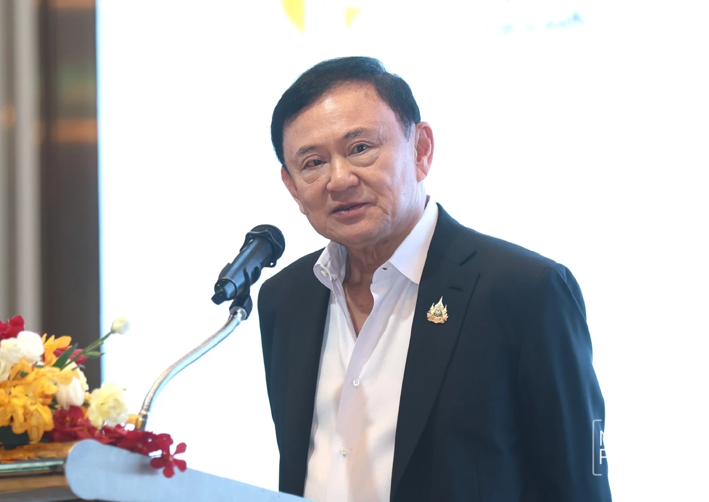  เมื่อวัีนที่ 22 ก.ค. 68 ทักษิณ ชินวัตร อดีตนายกฯ ขึ้นกล่าวในงานดินเนอร์  "Pheu Thai Praty (พรรคเพื่อไทย) สามัคคีประเทศ ปกป้องอธิปไตย แก้ปัญหาเพื่อประชาชน" 