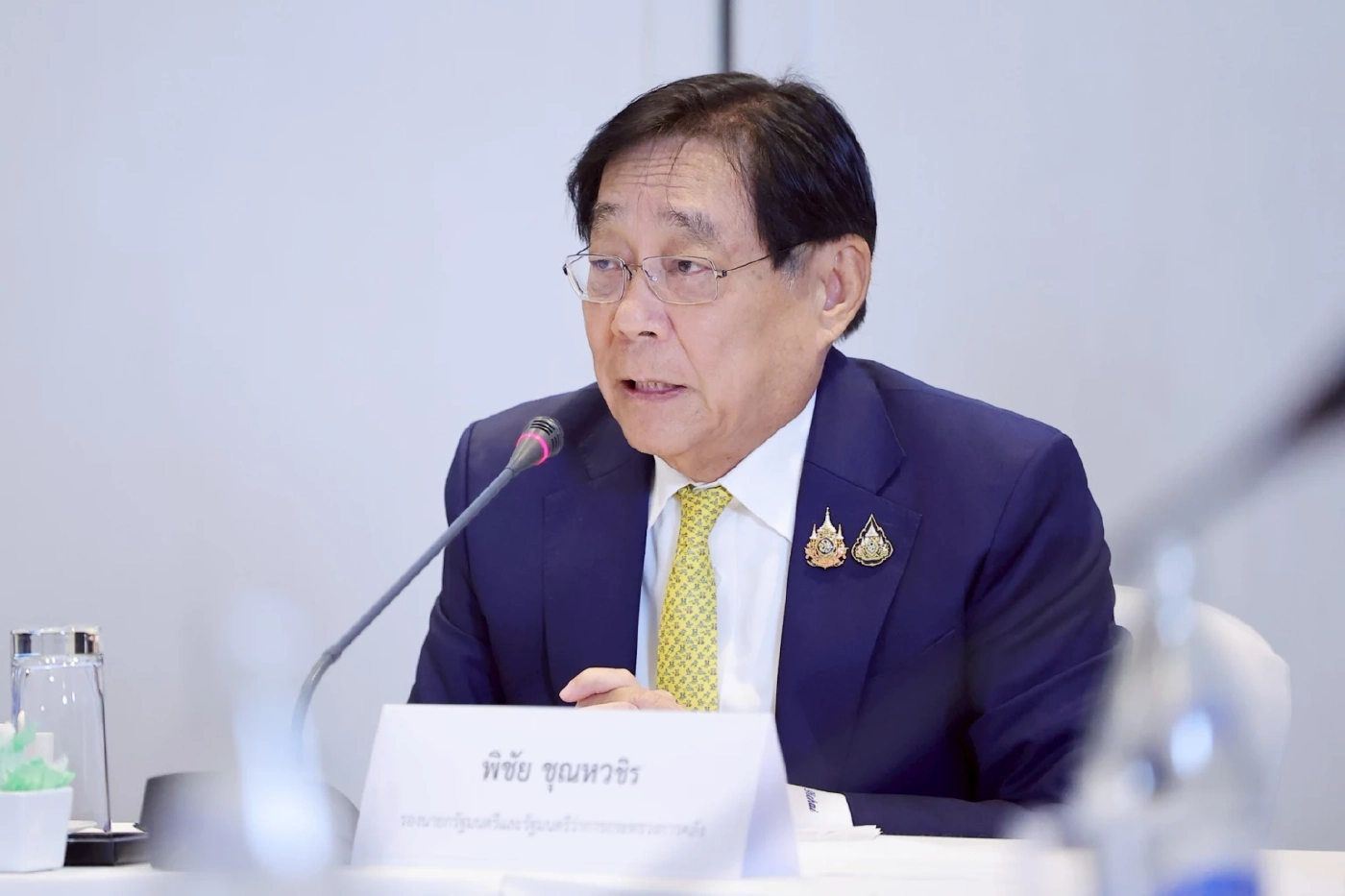 พิชัย ชุณหวชิร รองนายกรัฐมนตรีและรัฐมนตรีว่าการกระทรวงการคลัง