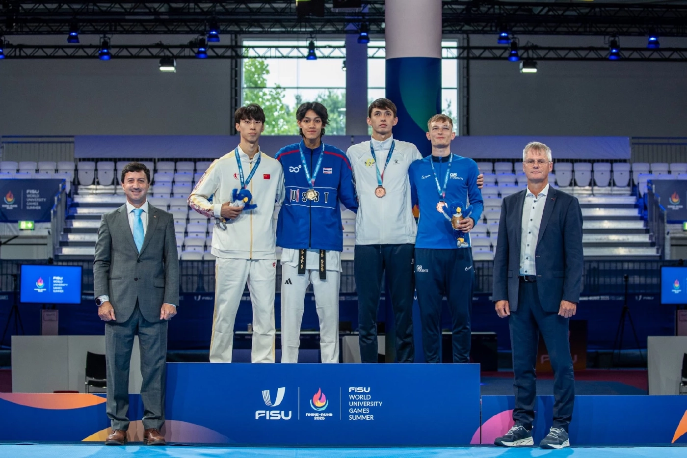 "บัลลังก์ ทับทิมแดง" ผงาดคว้าทองแรกให้ทัพไทย ในศึกกีฬามหาวิทยาลัยโลก 2025