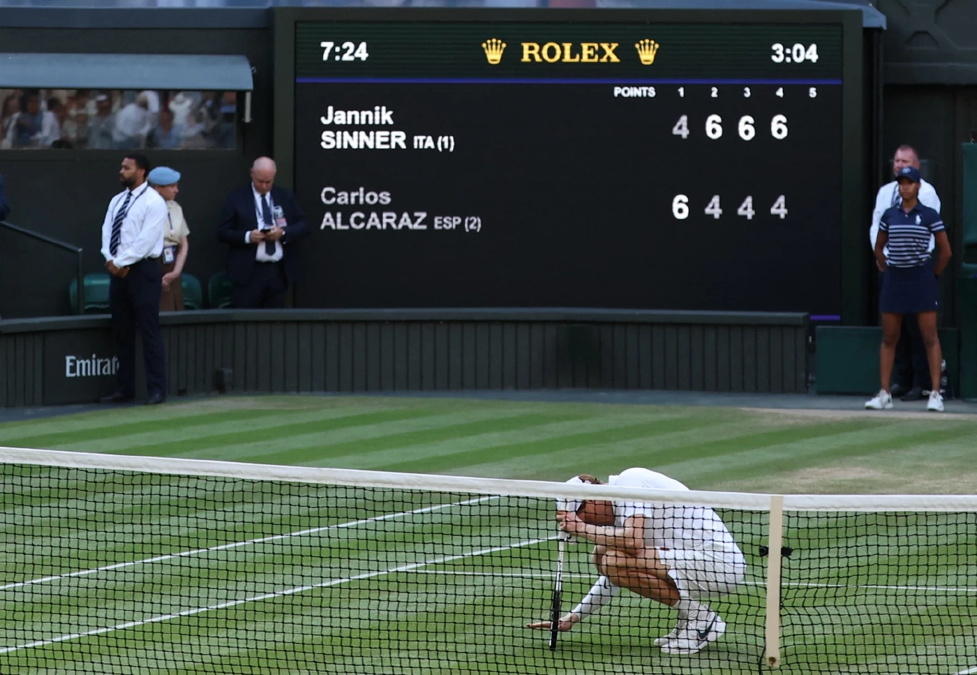 "ซินเนอร์" คว้าแชมป์วิมเบิลดัน ยุติสถิติไร้พ่ายของ "อัลคาราซ" ในรอบชิงแกรนด์สแลม