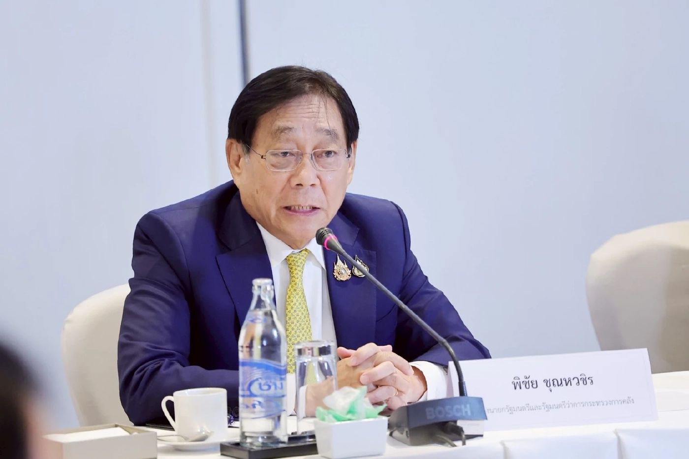 นายพิชัย ชุณหวชิร รองนายกรัฐมนตรี และรัฐมนตรีว่าการกระทรวงการคลัง