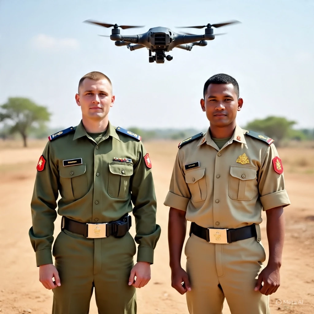 เร่งตรวจสอบ โซเชียลแชร์ ทหารรับจ้างรัสเซียช่วยบินโดรนถล่มไทย